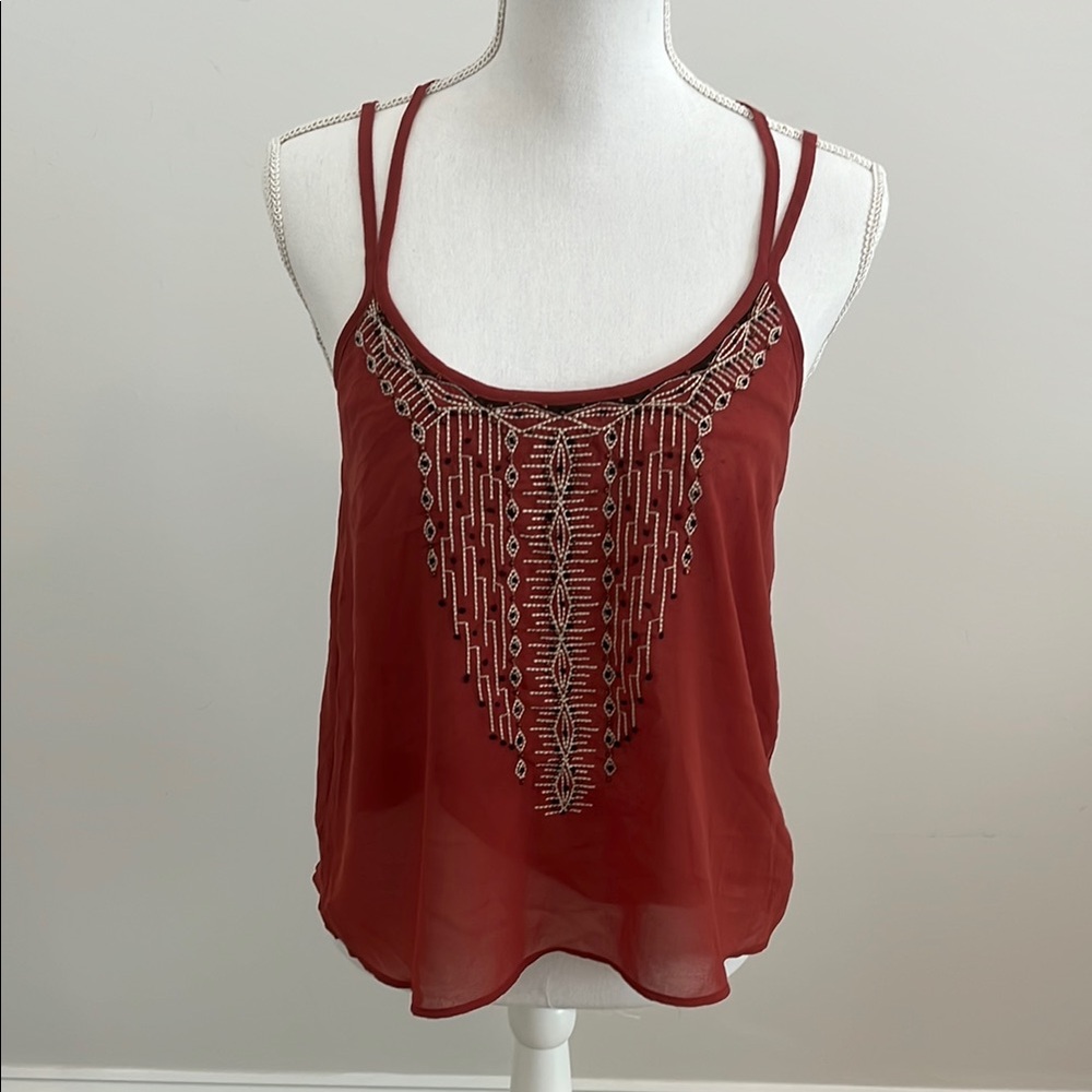 Miss Me Embellished Camisole Top size Small